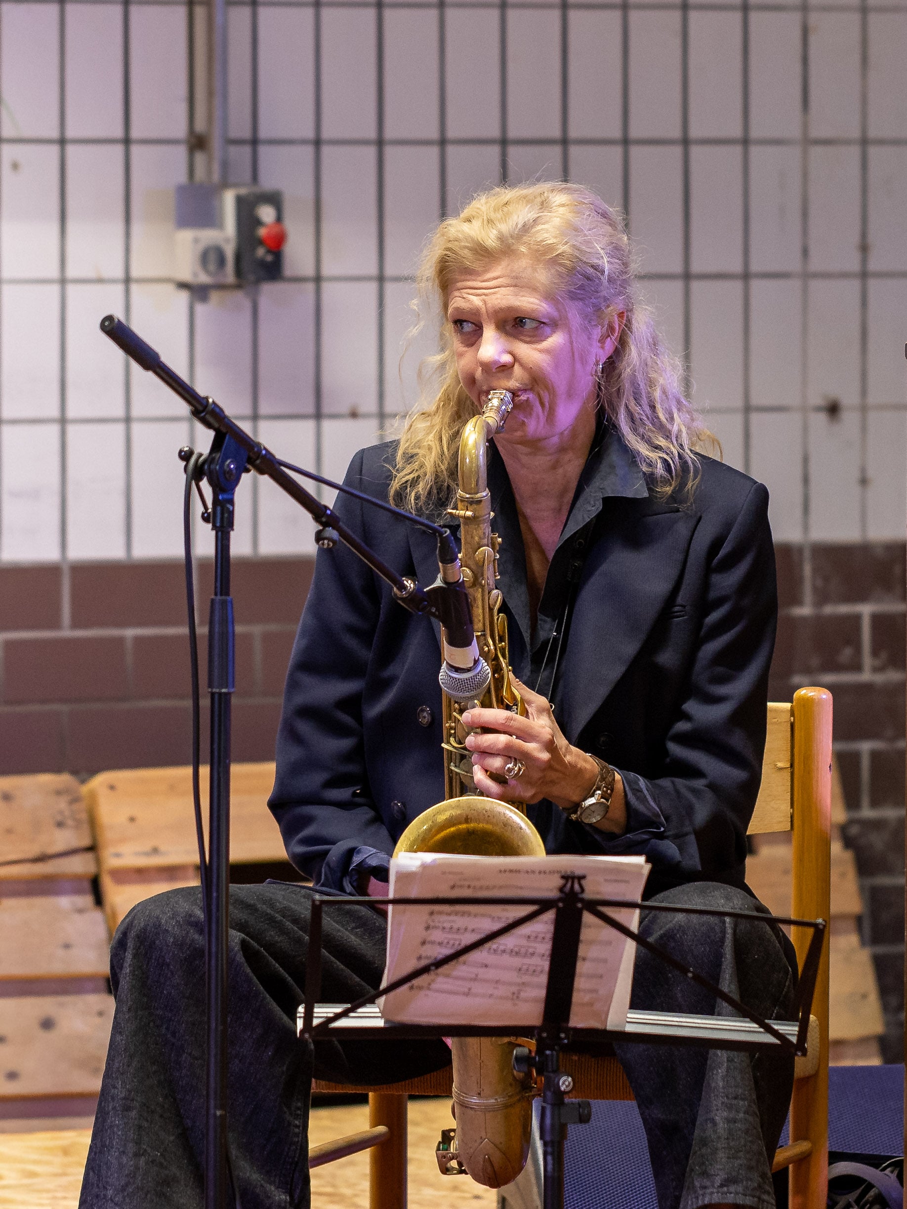 Christina Dahl på saxofon